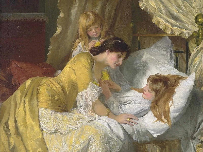 1851-Mary Louisa Gow - Il bacio della buonanotte